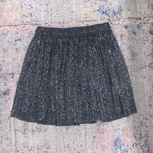 Sparkles black flowy skirt